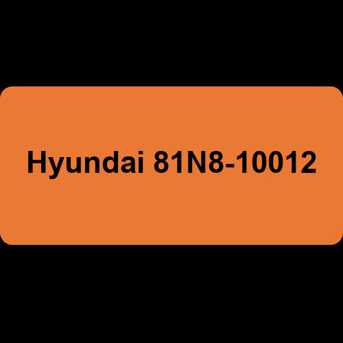 Hyundai 81N8-10012